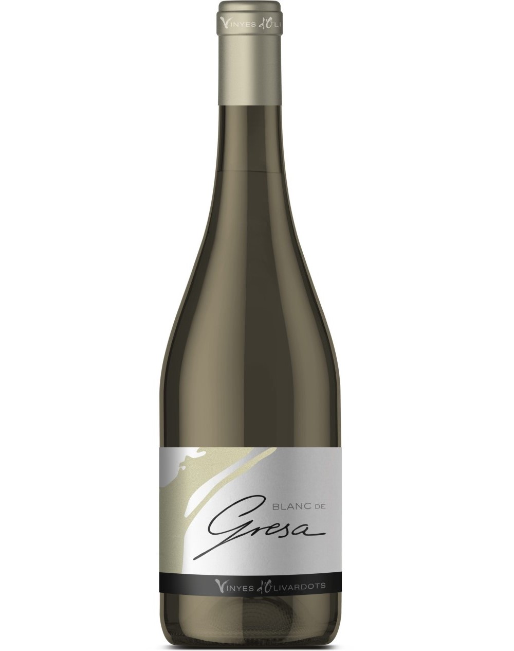 Foto botella vino blanco de la bodega Vinyes d'Olivardots, Blanc de Gresa de la añada 2020