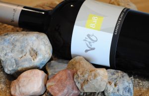 Foto botella vino blanco de la colección Vd'O varietales de terroir: Garnacha blanca con suelo arenisco.