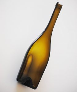 Safata de vidre reciclat d'ampolla de vi fosca fonda
